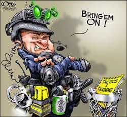 Bring'em On! Larger Image: • Full Size Editorial Cartoon Bring'em On! Larger Image: • Full Size Editorial Cartoon