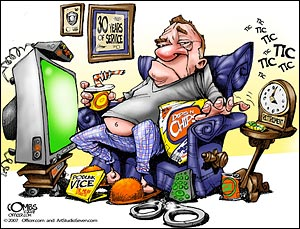 Tic, Tic, Tic, Tic... Larger Image: &bull; Full Size Editorial Cartoon