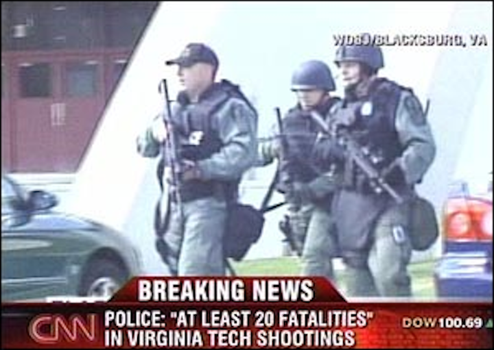 Gunman Kills 32 At Virginia Tech Shooting Before Committing Suicide Officer