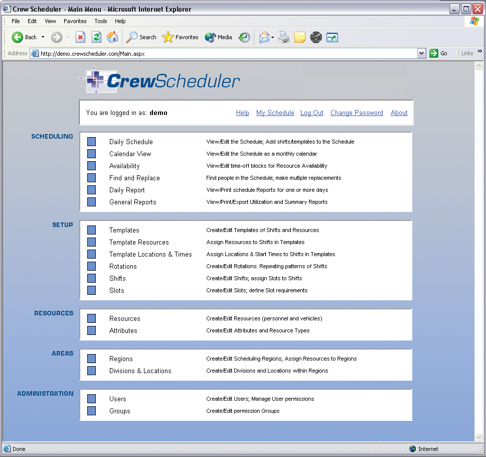 crew scheduler software