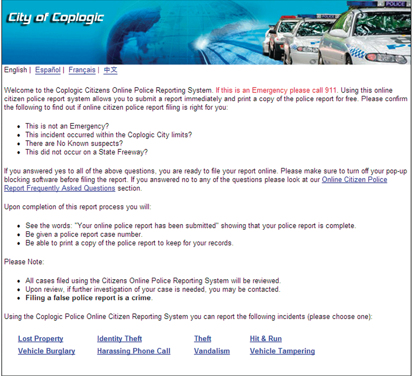 LexisNexis® Desk Officer Reporting System Officer