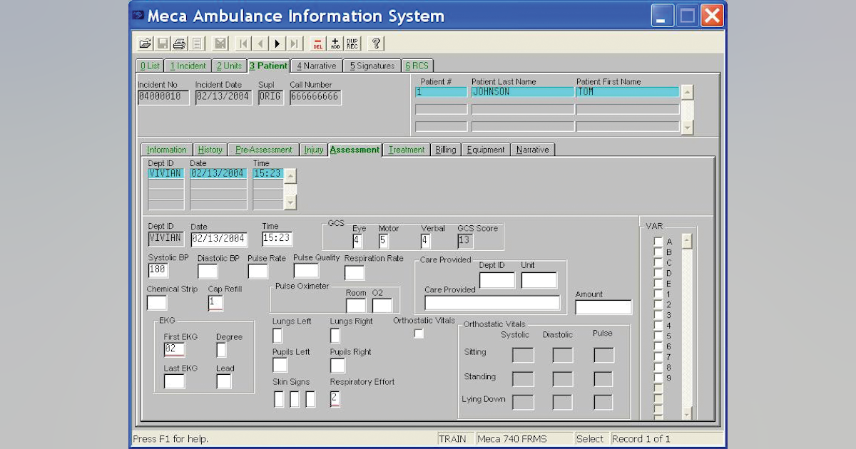 EMS module | Officer