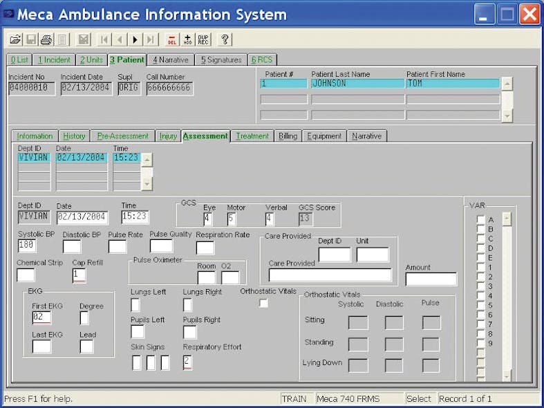 EMS module | Officer