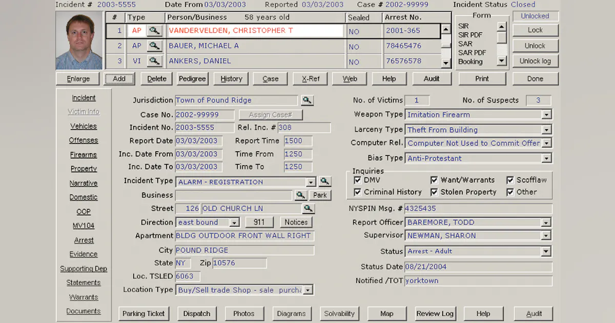 Police Software Programs Police Management System 3 | Officer