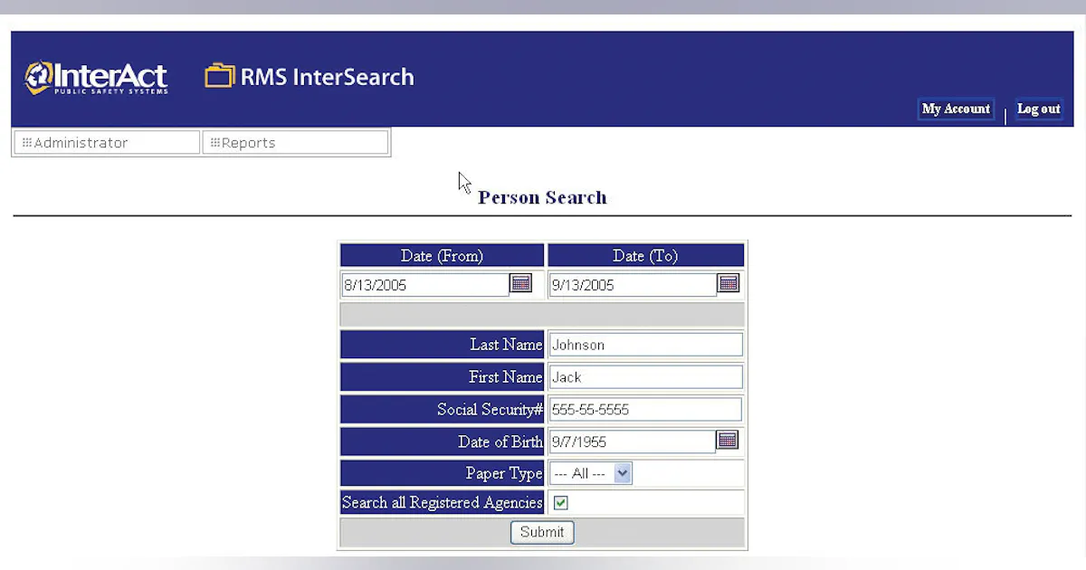 Investigation Rms RMS InterSearch | Officer