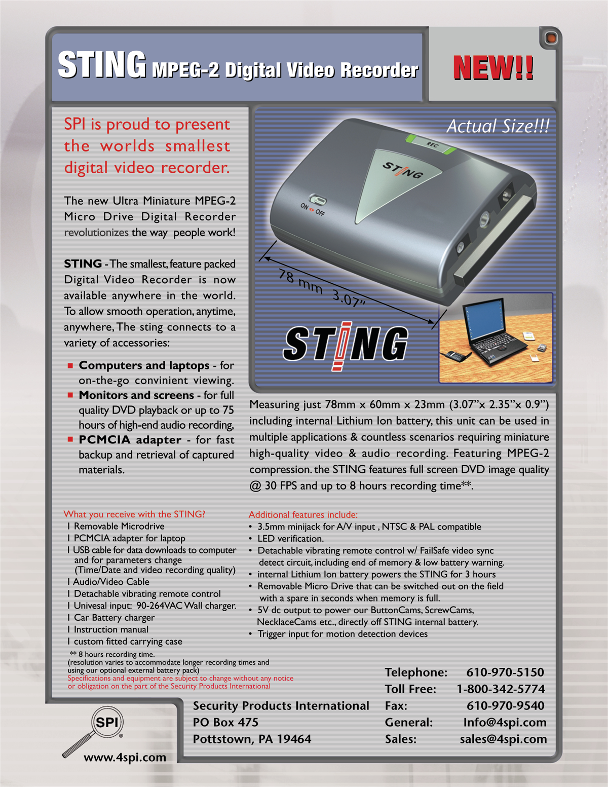 Stingharddriverecorder 10046223