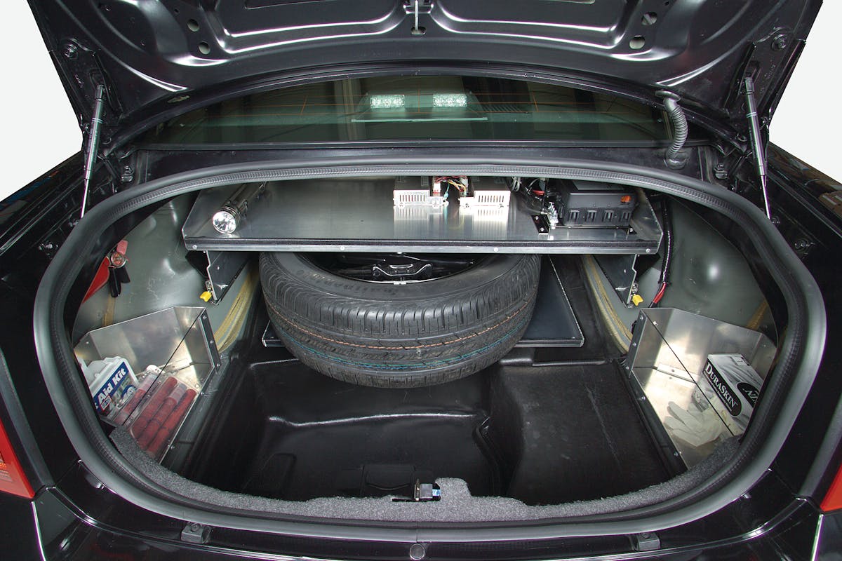 Trunk Mounting Solution for Dodge Charger Police Vehicles Officer