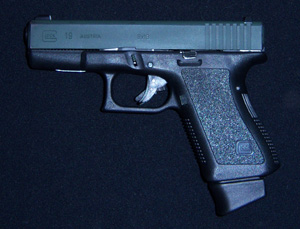 The 2nd Generation Glock Model 19 9mm that the Ghost Connector was installed in.
