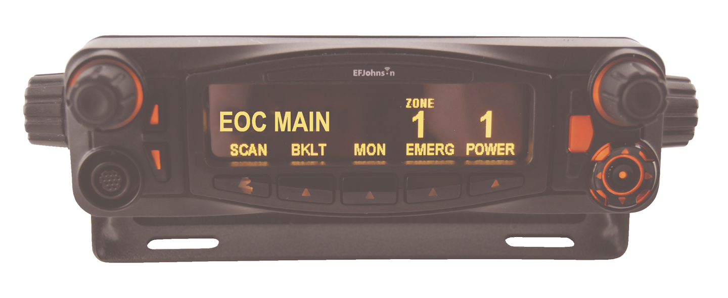 ES Series radio control head From EF Johnson Technologies Officer