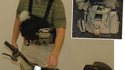 Left: Det. Mark Weaver is outfitted in a 5.11 Tactical Vest with a 5.11 Small Drop Pouch and a Tru-Spec Medic Pocket and a 5.11 Large Drop Pouch. Above right: Maxpedition&apos;s Jumbo Type-S Versipak has a Three by Five, H-3 Waistpack Pouch and Barnacle Pouch attached by belt tunnels and Malice clips.