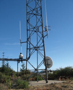 Original tower before Alcatel-Lucent began high-speed transmission project. Original tower before Alcatel-Lucent began high-speed transmission project.