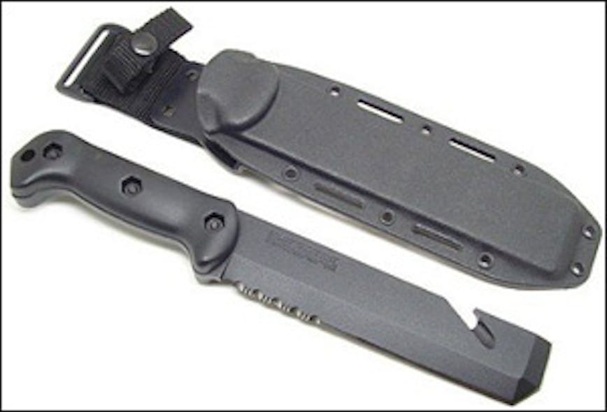 The KA-BAR Becker TacTool more closely resembles a pry bar with grips than it does a knife.