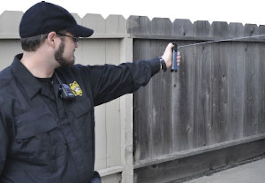 The right way to spray Officer