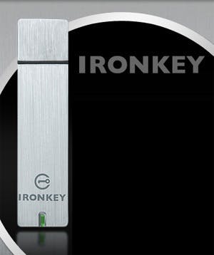 The IronKey Flashdrive has multiple forms of encryption and protection built in to protect your data.