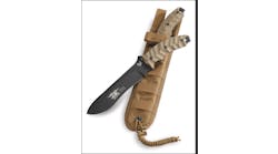 The Marc Lee Glory Knife shown w/ sheath from Spec Ops Brand