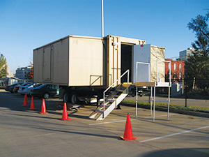 When the crime lab flooded, an NFSTC mobile laboratory saved the day