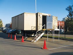 When the crime lab flooded, an NFSTC mobile laboratory saved the day