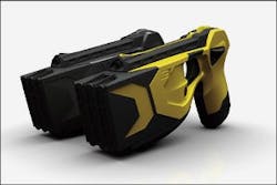 The TASER X3 is capable of shocking three people without being reloaded.