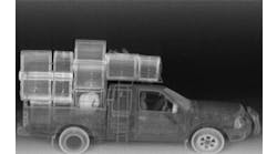 Three images of stowaways clearly represented in scans using American Science &amp; Engineering&rsquo;s Z-Backscatter Van.