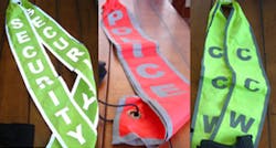 The DSM Safety Banners are available in a variety of colors and with different identifiers (police, security, ccw) available. The DSM Safety Banners are available in a variety of colors and with different identifiers (police, security, ccw) available.