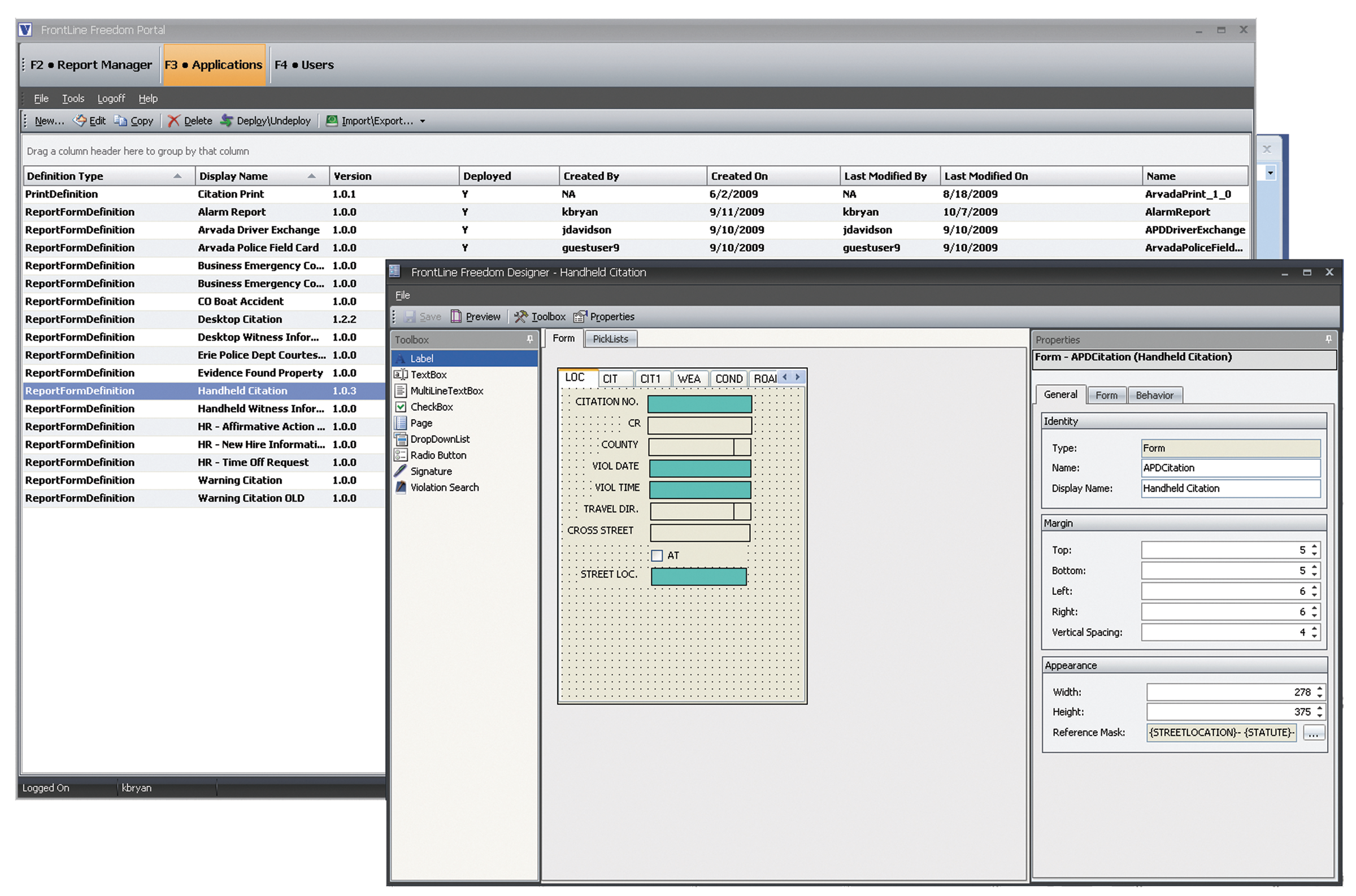 Frontlineapplicationdesigner 10053281