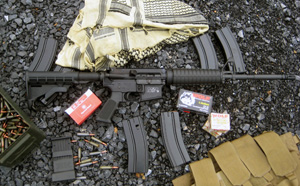 Smith & Wesson M&P 15-R rifle. A very familiar site in law enforcement circles.