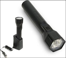 The light shown in charger and out. Charger can be mounted vertical or horizontal. The light shown in charger and out. Charger can be mounted vertical or horizontal.