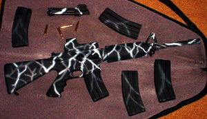 The author's 'ice cream' gun (as affectionately named by a few friends).