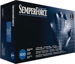 Semperforceblacknitrileexamglove 10053974