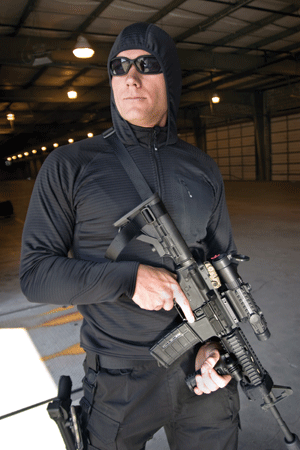 The Blackhawk Grid Fleece Hoody provides layering warmth with minimal bulk.