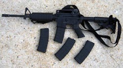 The TR-15 with four magazines The TR-15 with four magazines