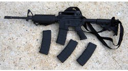 The TR-15 with four magazines