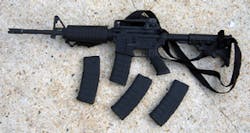The TR-15 with four magazines The TR-15 with four magazines