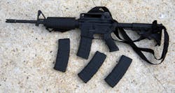 The TR-15 with four magazines