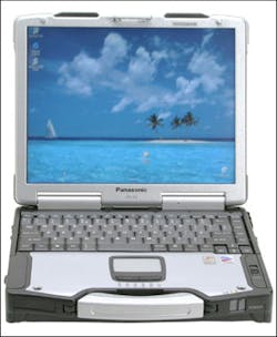 Commonly seen in police cruisers, the Panasonic Toughbook.