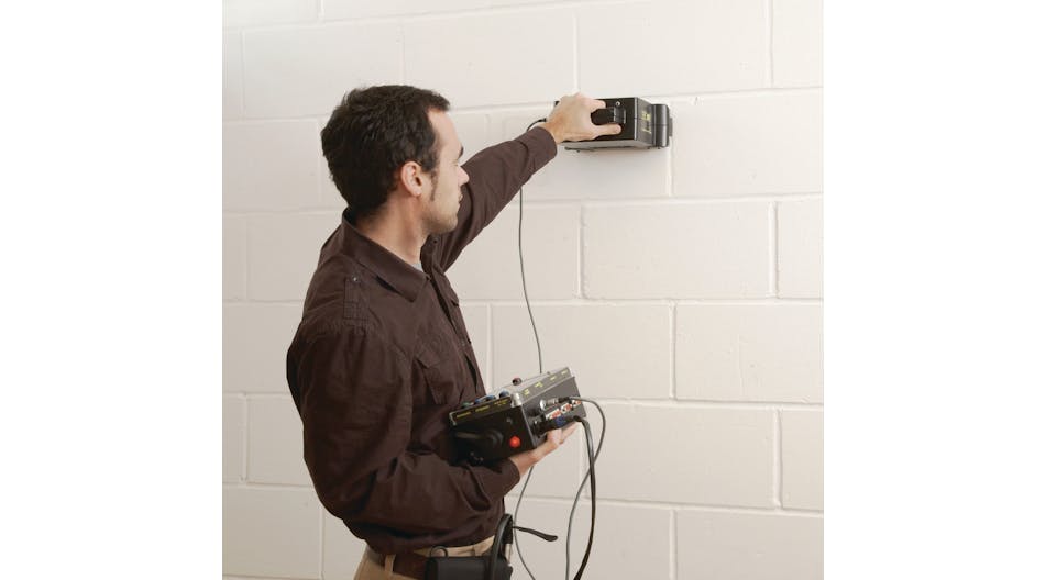 Scanning a wall to determine its thickness and structure is simple with the Wall Analyser from Ultrafine Technology.