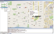 Mapping-dispatch software enables over-the-air location reports, allowing CAD software to show coordinates on a map.