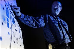 Minneapolis Sgt. Jeff Egge runs the Crime Analysis Unit, which uses crime data and software to point out hotspots where crime is likely to occur. Minneapolis Sgt. Jeff Egge runs the Crime Analysis Unit, which uses crime data and software to point out hotspots where crime is likely to occur.