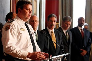 Police Superintendent Ronal Serpas speaks at a news conference to announce the findings.