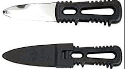 The Gerber River Shorty Blunt shown in and out of the sheath. The Gerber River Shorty Blunt shown in and out of the sheath.