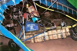 An ultra-light aircraft carrying 253 pounds of marijuana is shown that was captured in December, 2008 in the Tucson, Ariz. area. An ultra-light aircraft carrying 253 pounds of marijuana is shown that was captured in December, 2008 in the Tucson, Ariz. area.