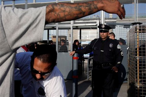 LAPD Make Presence Felt At Dodger Stadium | Officer