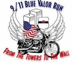 The Blue Valor Run will ride from Ground Zero to the National Law Enforcement Officers Memorial.