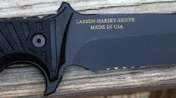 Credit for the designers is clearly marked on the blade. Credit for the designers is clearly marked on the blade.