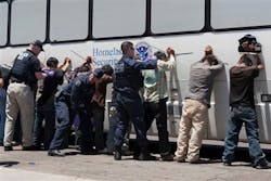 ICE agents capture undocumented immigrants in west Phoenix. ICE agents capture undocumented immigrants in west Phoenix.