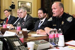 BART Police Department Deputy Chief of Operations Daniel Hartwig testifies before the House Homeland Security Committee hearing on mass transit security. BART Police Department Deputy Chief of Operations Daniel Hartwig testifies before the House Homeland Security Committee hearing on mass transit security.