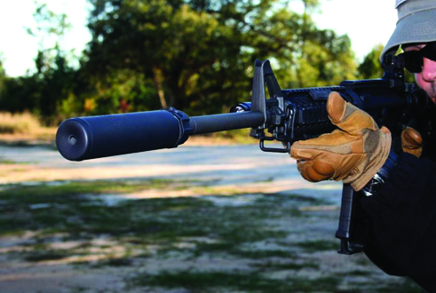 SureFire&rsquo;s Model 556 Suppressor tames the ear splitting sound of the 5.56mm cartridge.