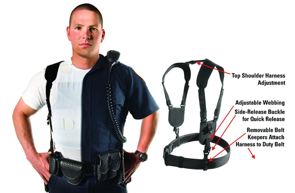 Ergonomic duty belt harness