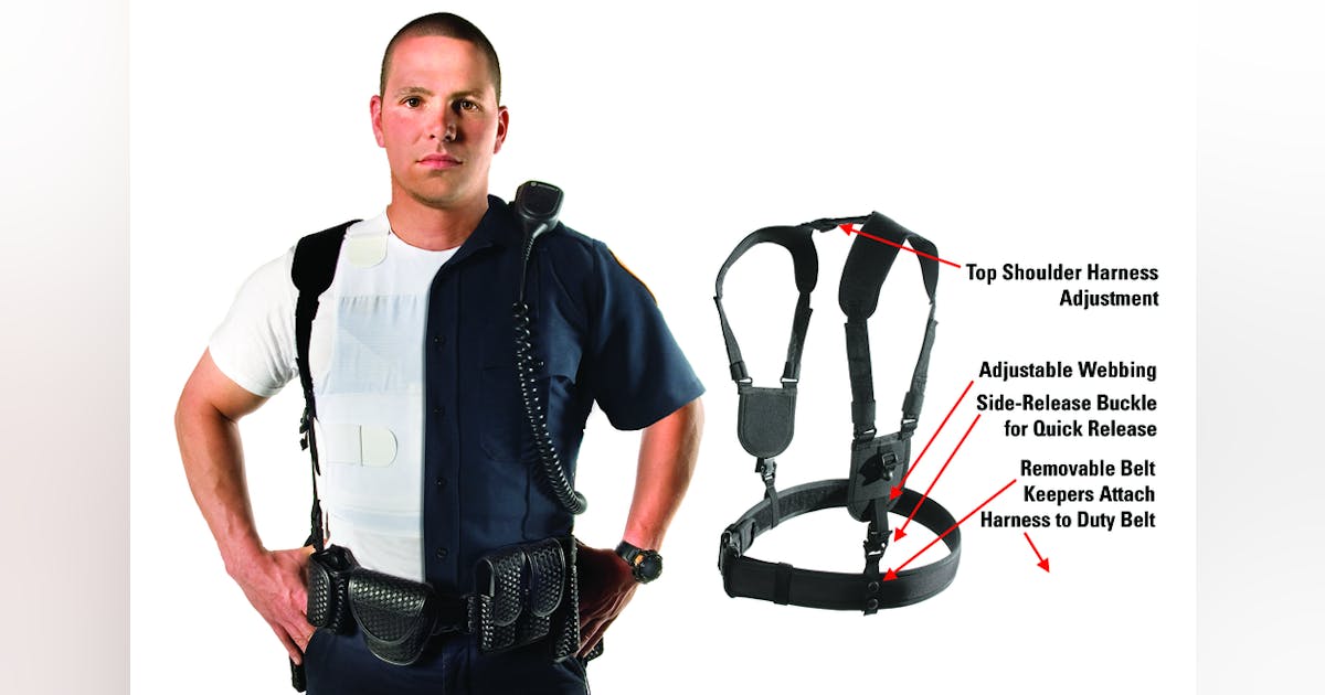 Ergonomic duty belt harness Officer