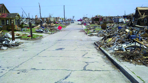 Devestation was everywhere in Joplin, MO.